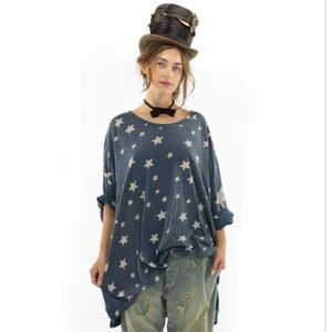 Magnolia Pearl Oversized Galaxy Francis Pullover Star Tunic, One Size